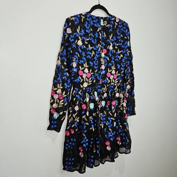 Floral Embroidered Long Sleeve Dress - Picture 10 of 16